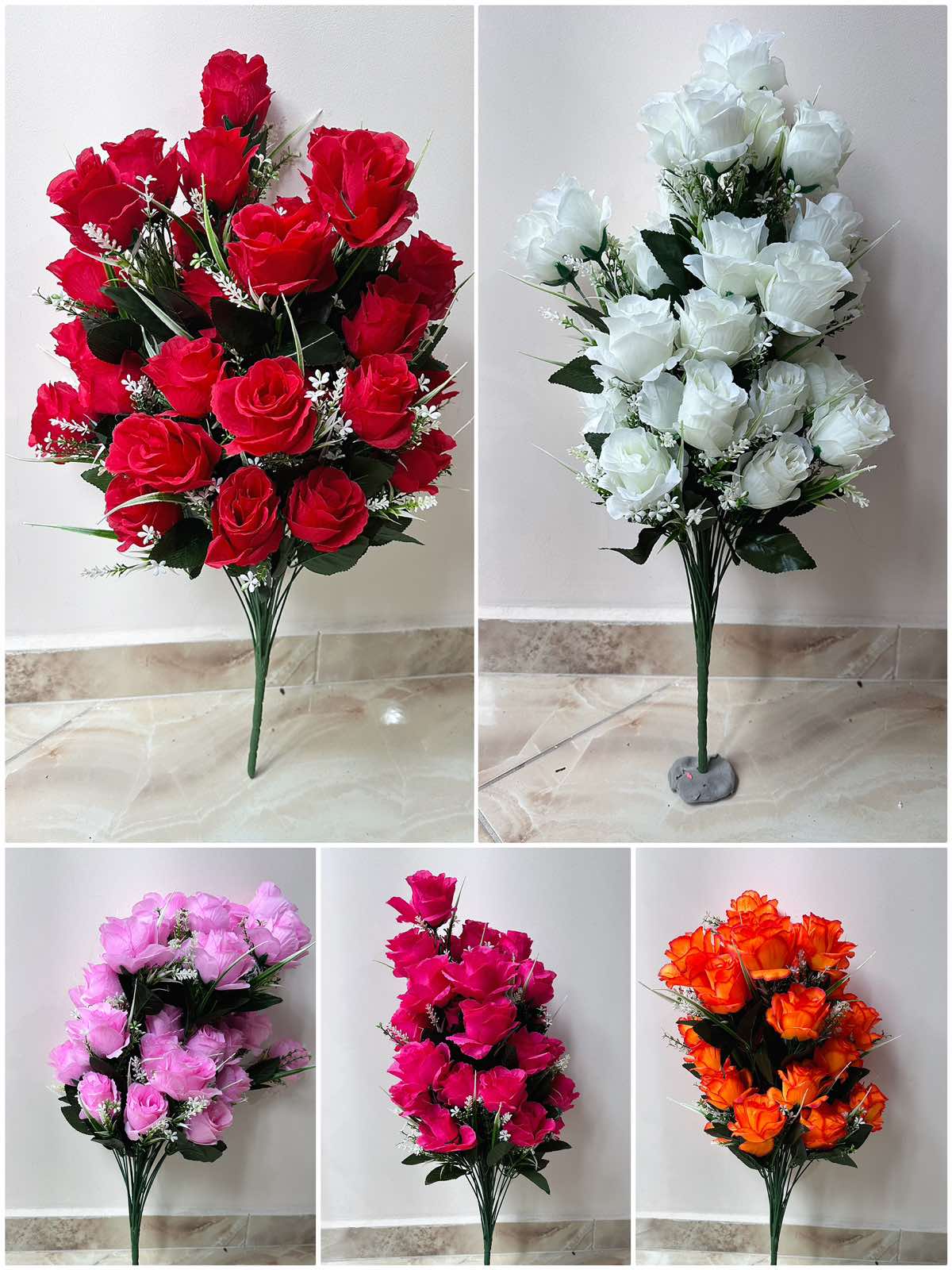 B-100 Голям букет с рози