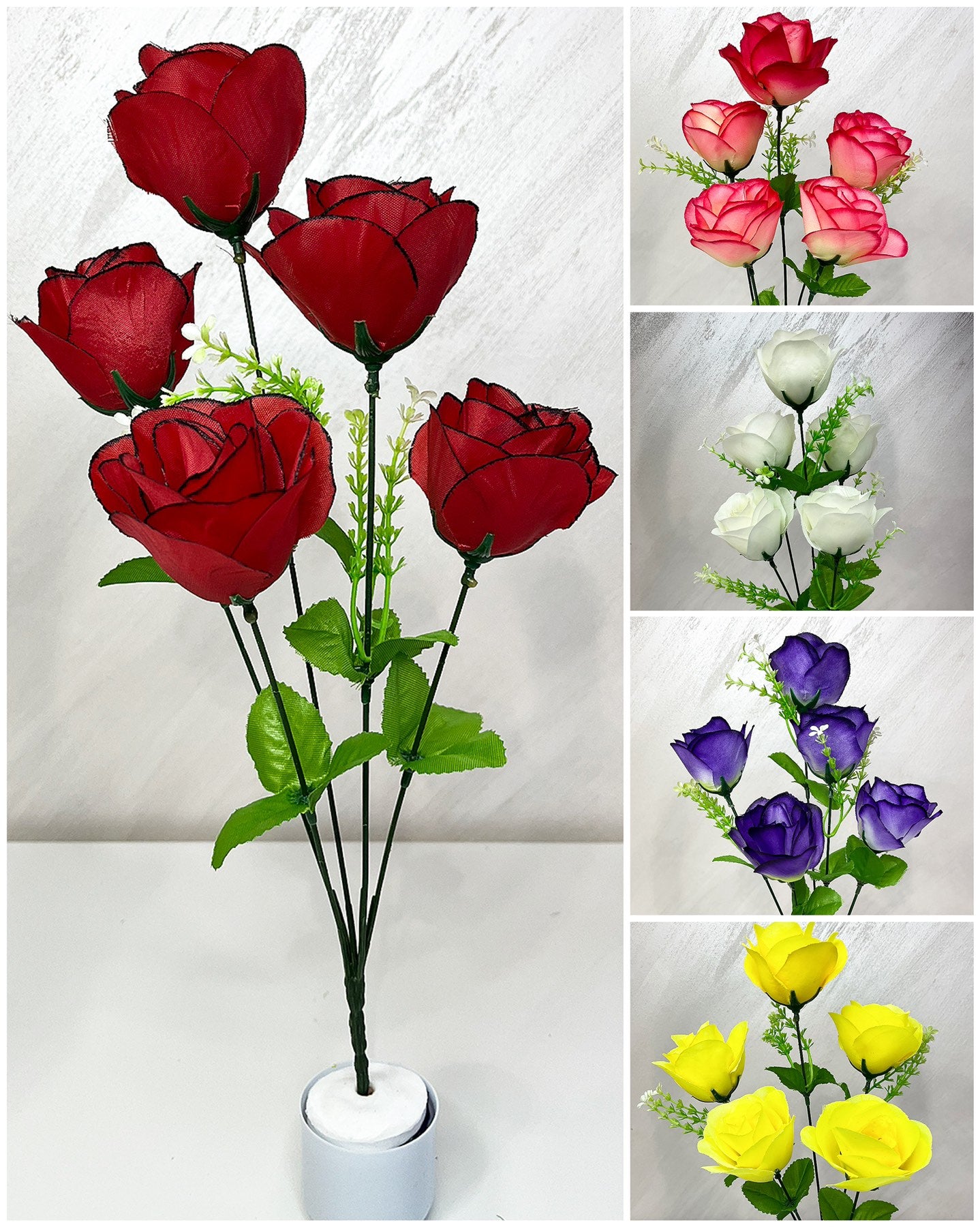 D-3 Евтин букет от роза пъпка