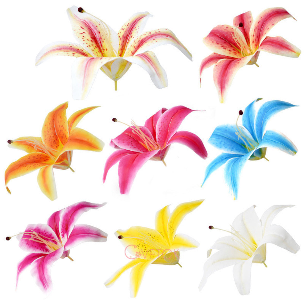 J-012 Голямо цвете от латексна лили