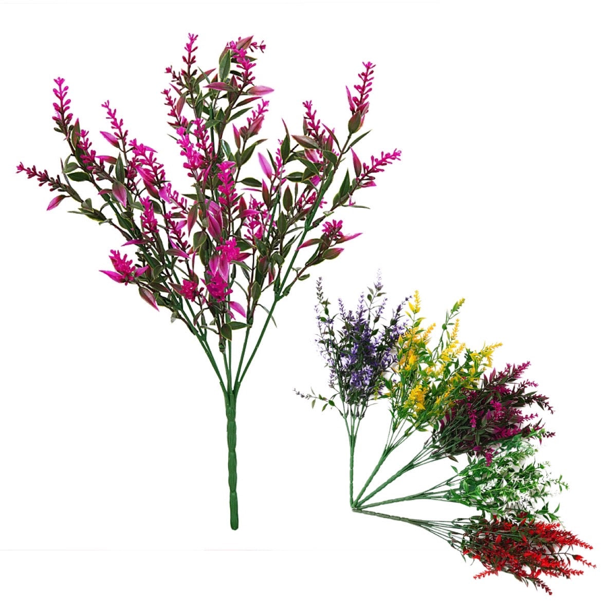 HS-25 Пластмасов букет цветна тревичка