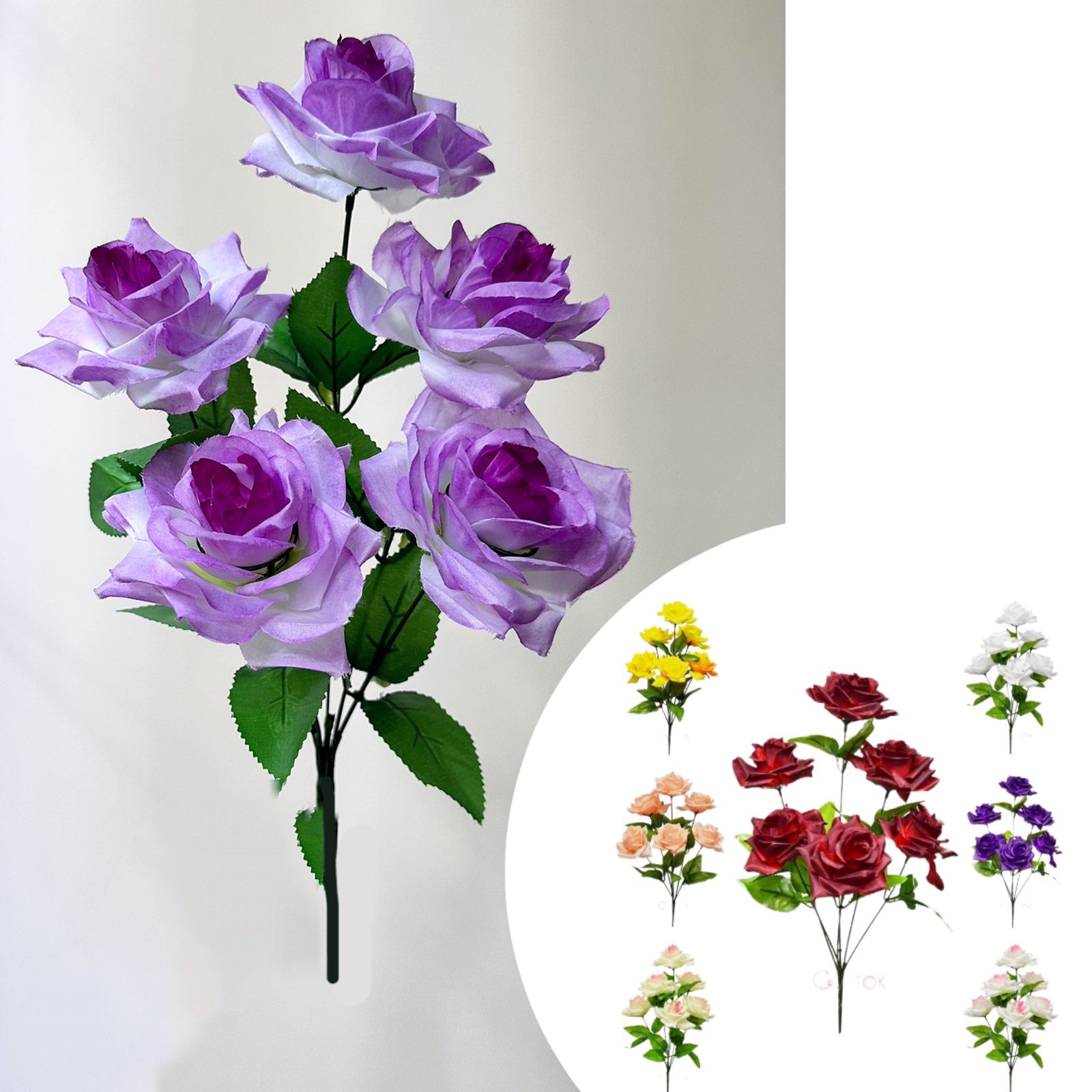 R-5/5 Евтин букет рози с 5 глави