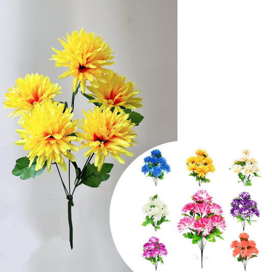 Q-6/5 Евтин букет хризантеми за 5 глави